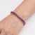 Natural Amethyst Tennis Bracelet | 18k Gold Plated Purple Gemstone Bracelet | February Birthstone Bracelet For Sale - Image 4 of 4