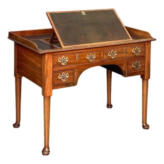 Architect's Desk and Writing Table of Mahogany From Late Georgian Era England For Sale