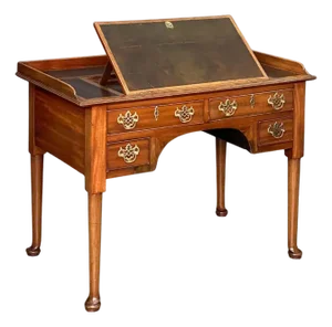 Architect's Desk and Writing Table of Mahogany From Late Georgian Era England