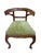 Walnut Tub Chair with Pied-De-Biche Legs, 1890s For Sale - Image 5 of 6