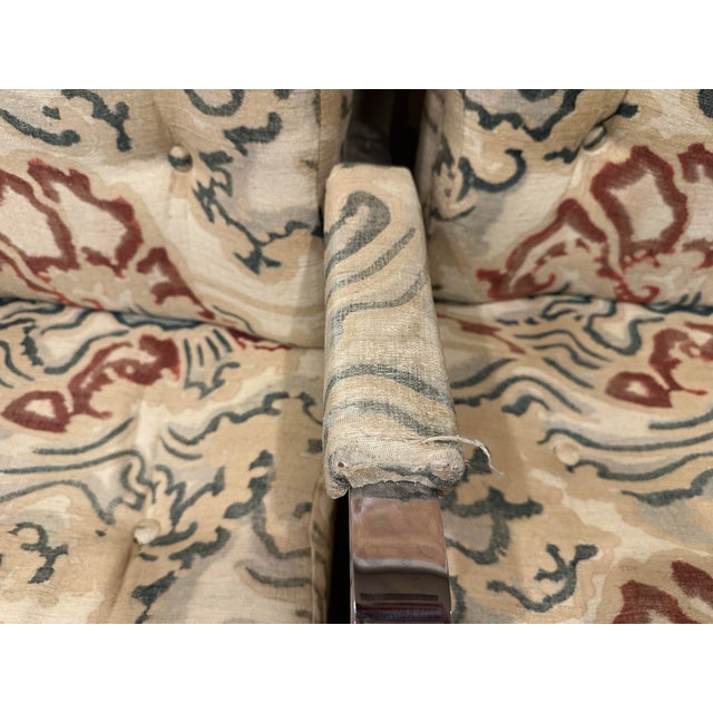 1970s Milo Baughman Style (Attributed) Dining Chairs; Chrome With Gorgeous Upholstery For Sale In Las Vegas - Image 6 of 12