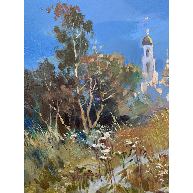 Oil Painting the Moonlight Illuminates Yuriy Suprunchuk For Sale - Image 10 of 12
