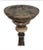Antique Italian Parcel Gilt and Ebonized Wood Pricket Floor Altar Candlestick For Sale - Image 4 of 7