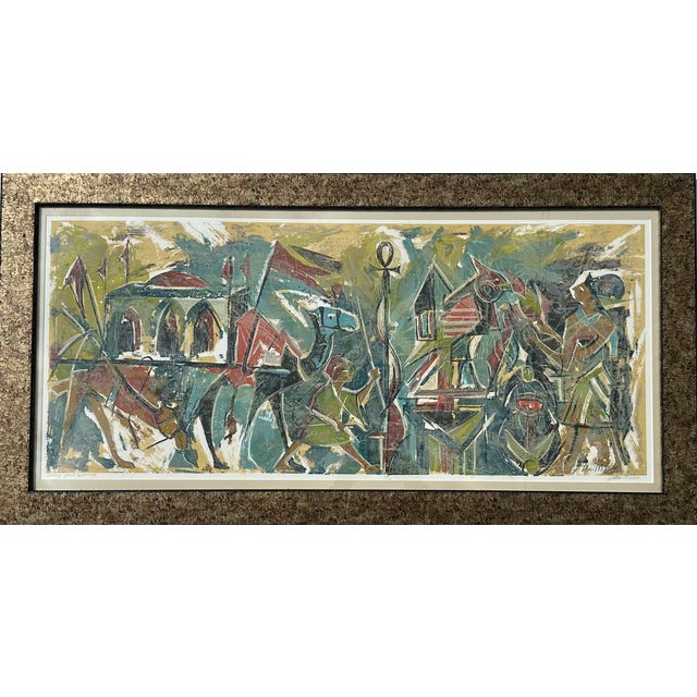 Mid-Century Modern 1970s Hodog for a Groom, Lithograph by J. Demerio, Framed For Sale - Image 3 of 6