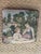 French Provincial Vintage French Bucolic Tapestry Pillow With Young Woman, Small Child, and a Dog For Sale - Image 3 of 11