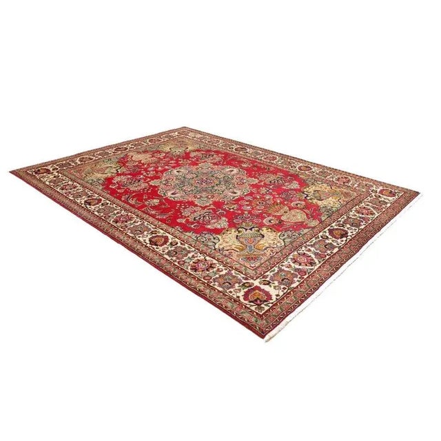 Middle Eastern Hand-Knotted Tabriz Rug For Sale - Image 3 of 11