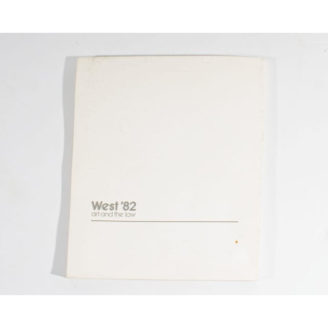 “West ‘82 Art and the Law” 1982 Exhibition Catalogue by Gerard L. Cafesijan For Sale - Image 9 of 10