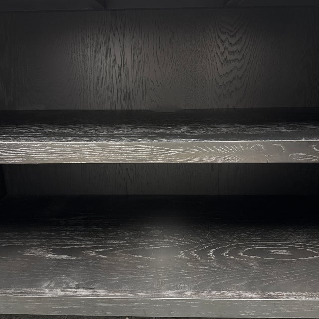 Restoration Hardware Davos Oak Media Console For Sale - Image 10 of 12