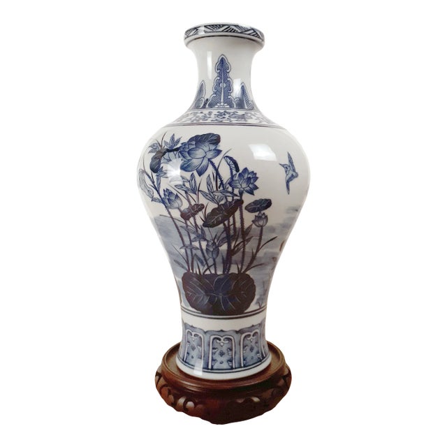 Chinese Porcelain Lotus Pond Fengweizun For Sale