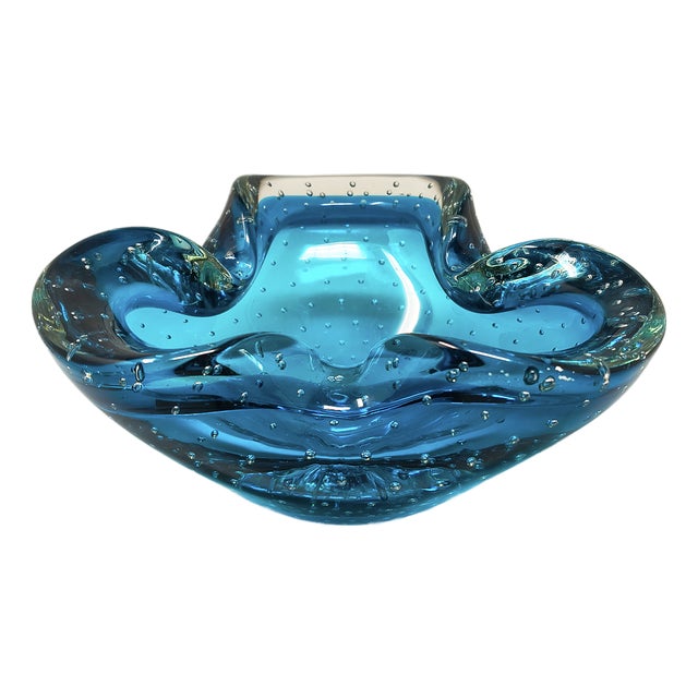 Vintage Italian Ashtray by Flavio Poli for Seguso, 1960s For Sale