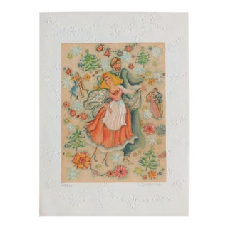 1985 Françoise Deberdt Maison De Poupée IV Signed Lithograph For Sale