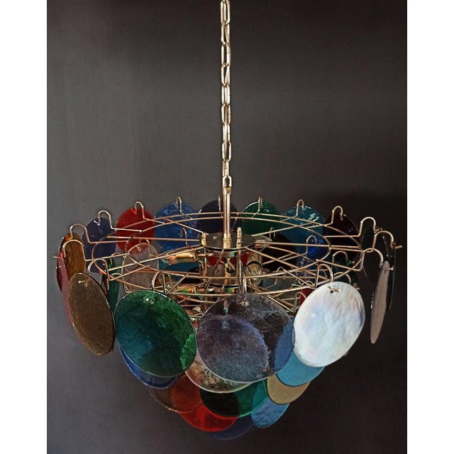 Vintage Space Age Murano Chandelier, 1990 For Sale - Image 9 of 18
