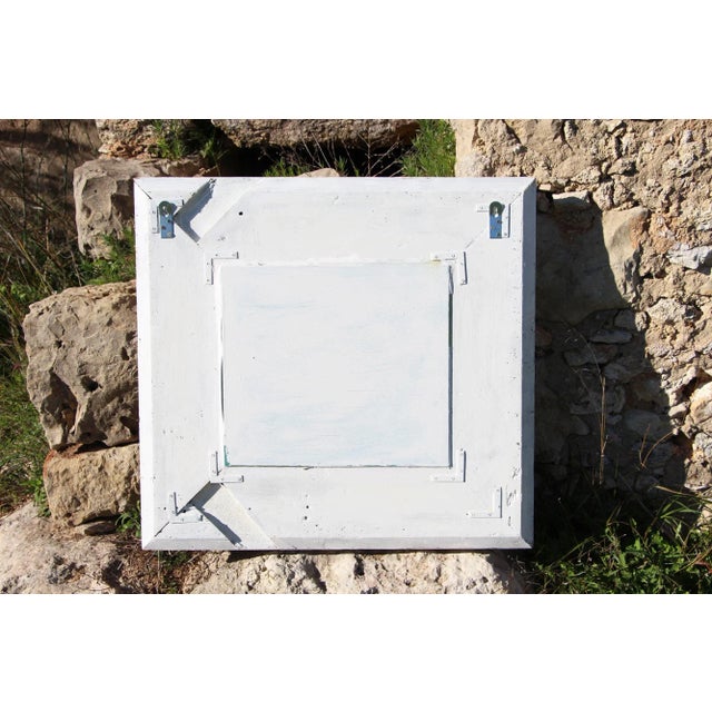 Antique 18th Century Baroque White & Gold Leaf Mirror, Portuguese For Sale - Image 12 of 12