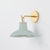 Mid-Century Modern Hudson Valley Lighting Pottersville 10.5 in. 1 Light Wall Sconce in Aged Brass and Ceramic Moss Crackle Finish For Sale - Image 3 of 6