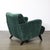 Pair of Mid-Century Curvilinear Green Mohair Lounge Chairs W/ Ebonized Supports For Sale - Image 12 of 15