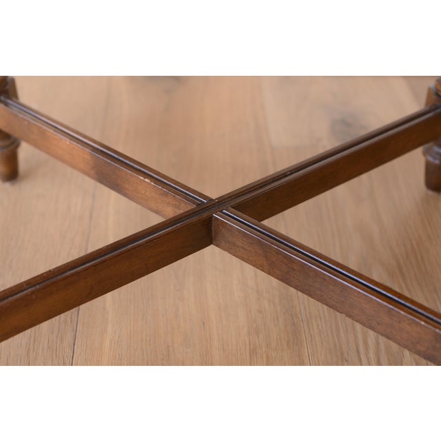 Vintage French Louis XVI Style Upholstered Ottomans - A Pair For Sale - Image 10 of 14