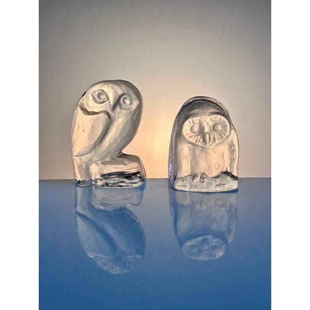 Scandinavian Figurative Paperweight in Glass, 1980s, Set of 2 For Sale - Image 11 of 11