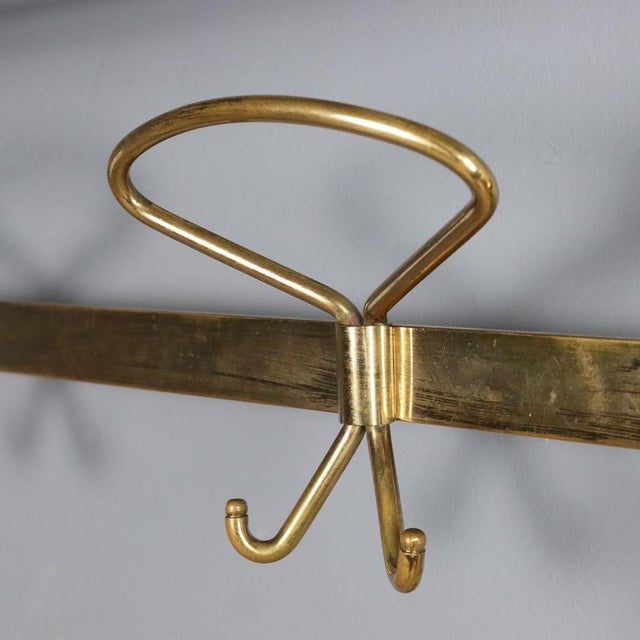 Brass Coat Rack, 1950s For Sale - Image 6 of 9