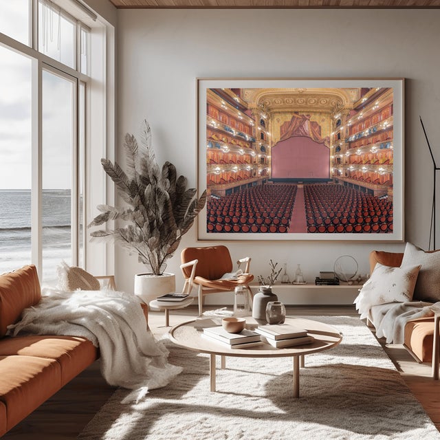 Renaissance Teatro Colón II – Grand Opera House Architectural Fine Art Photography 40" X 60" For Sale - Image 3 of 4