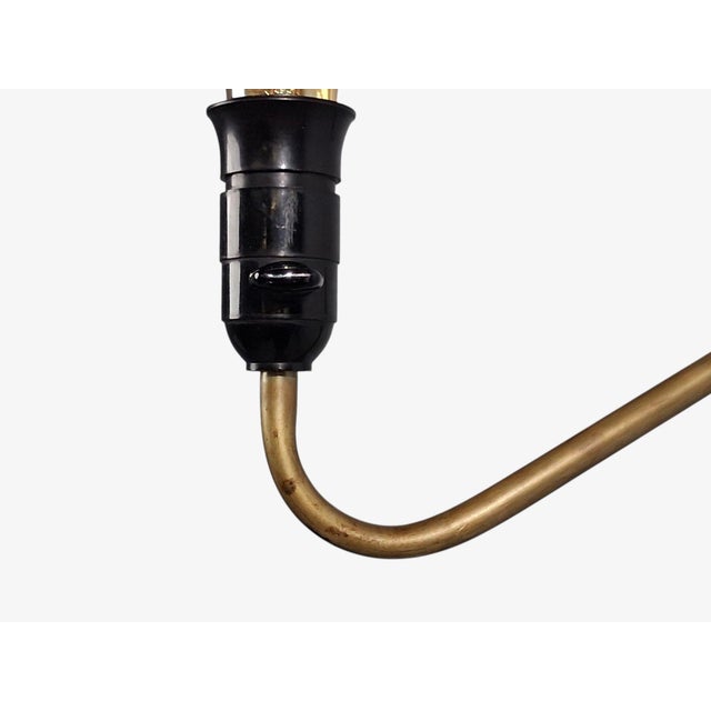 Danish Modern, Articulating Wall Light or Sconce, Patinated Brass, Denmark, 1950s For Sale - Image 12 of 15