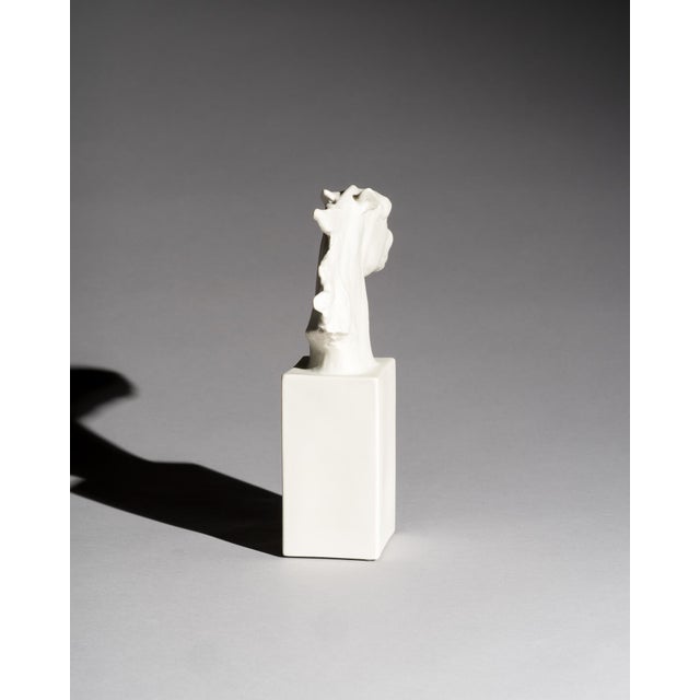 Porcelain Model 1609 Hannibal Equestrian Horse Head Sculpture by Albert Hinnrich Hussmann for Rosenthal, 1920s-1940s For Sale - Image 6 of 11