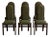 Arched Oak Dining Chairs- Set of 6 For Sale