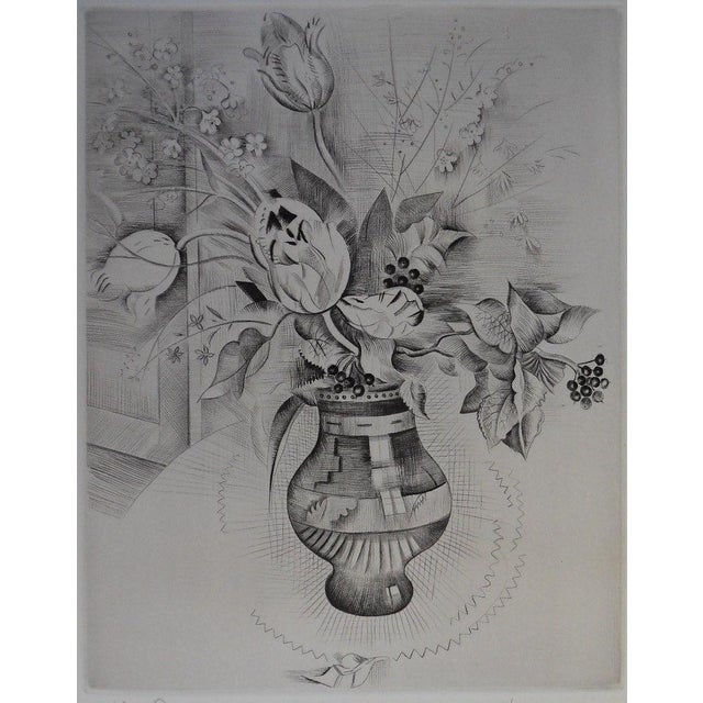 Mily Possoz, Le bouquet de tulipes, Etching For Sale - Image 7 of 7