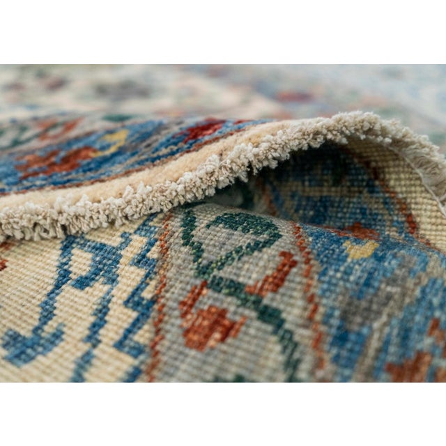 Textile Oriental Hand Knotted Round Rug 10' x 10' #21388 For Sale - Image 7 of 8