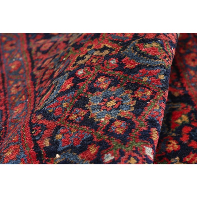 Antique Persian Senneh Rug, 03'05 X 17'01 For Sale In Dallas - Image 6 of 10