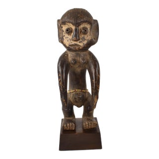 Early 20th Century Yaka Wood Figure on Custom Base For Sale