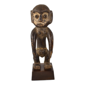Early 20th Century Yaka Wood Figure on Custom Base