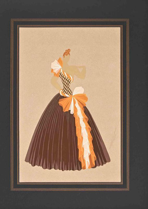 Erté, Costume Design, 20th Century, Gouache on Paper