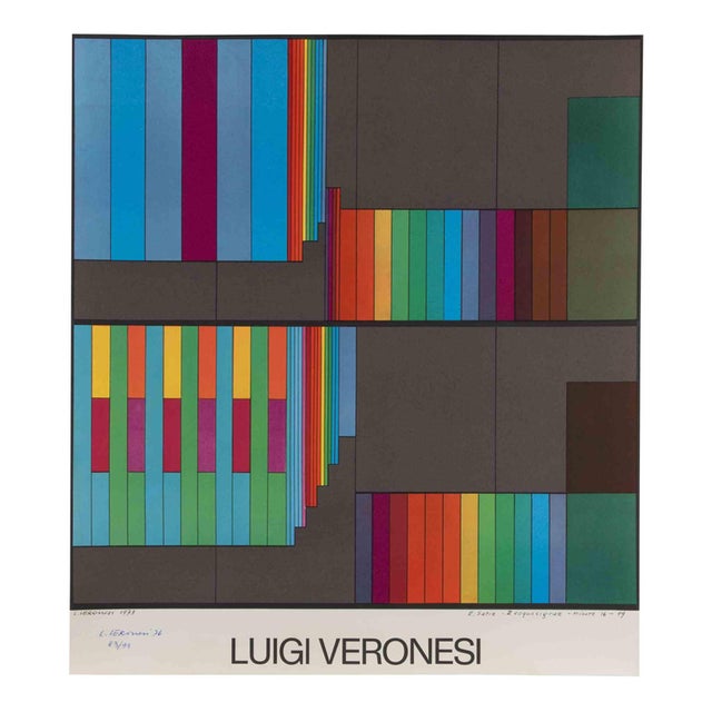 Luigi Veronesi, Abstract Composition, 1976, Lithograph For Sale