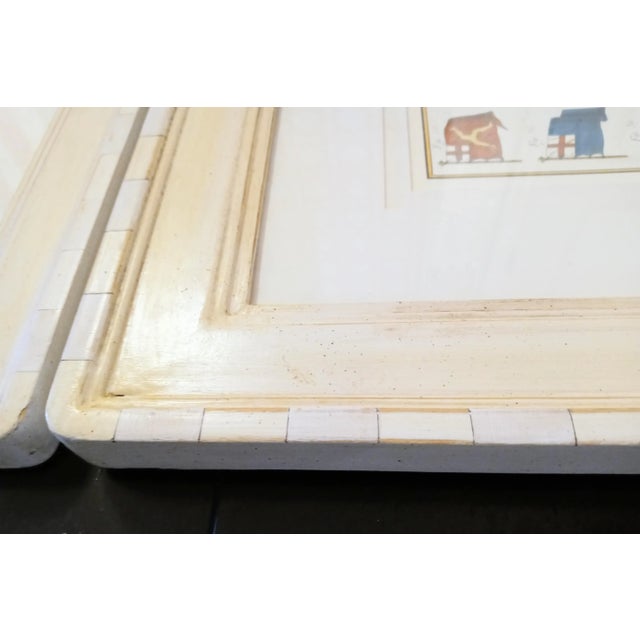 Trowbridge Tessellated Tile Stone Like Framed International Flag Prints Art Work- Set of 4 For Sale - Image 9 of 13