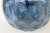 Blue Glass Round Bottle Vase Thumbprint Design 4691b For Sale - Image 13 of 16