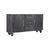 The Savoy sideboard makes a refined statement with its deep Carbon Ash finish, fluted door fronts, and warm brass...