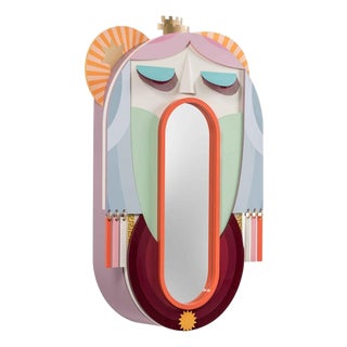 Mata Decorative Cabinet with Mirror in Powder-Coated Aluminum by Altreforme For Sale
