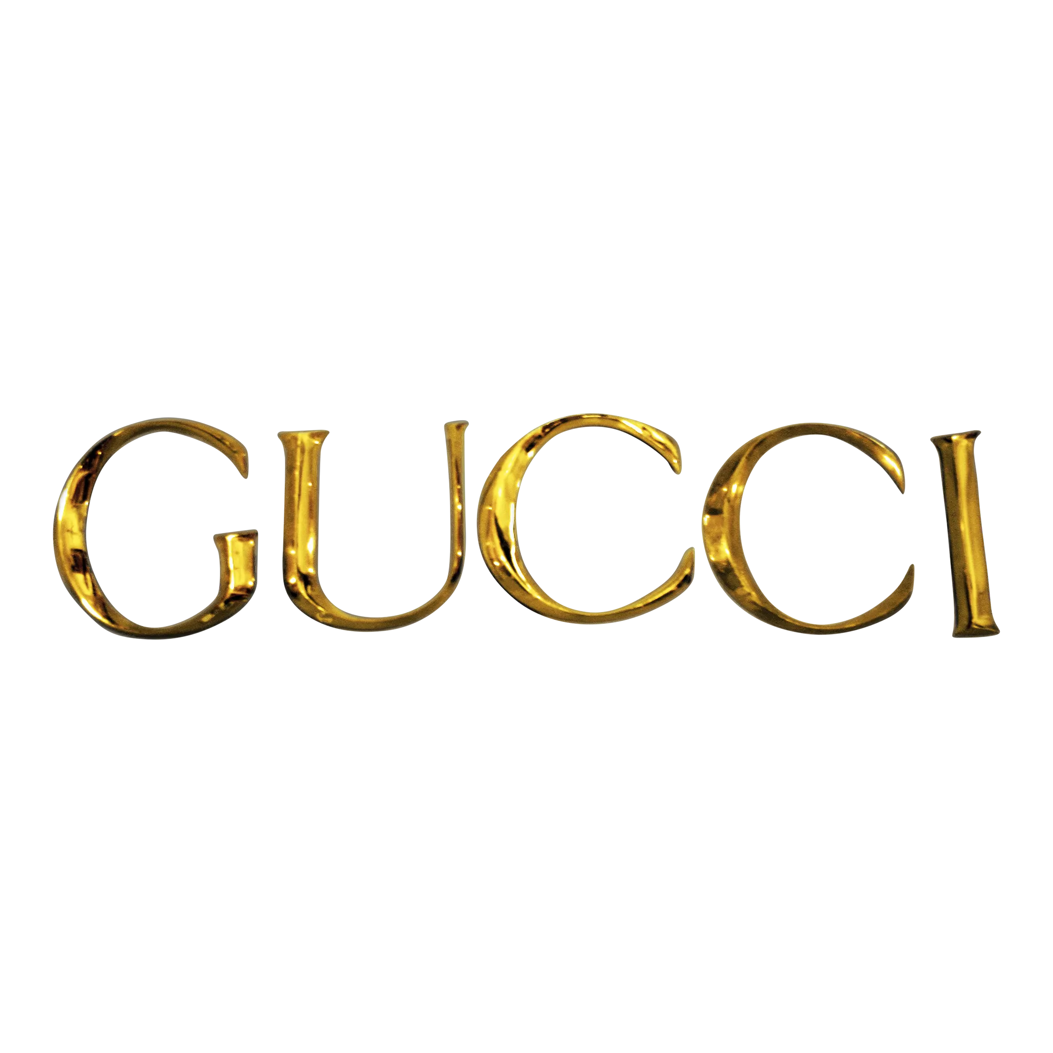 Late 20th Century Decorative Wall Ornament Gucci Letters Made in