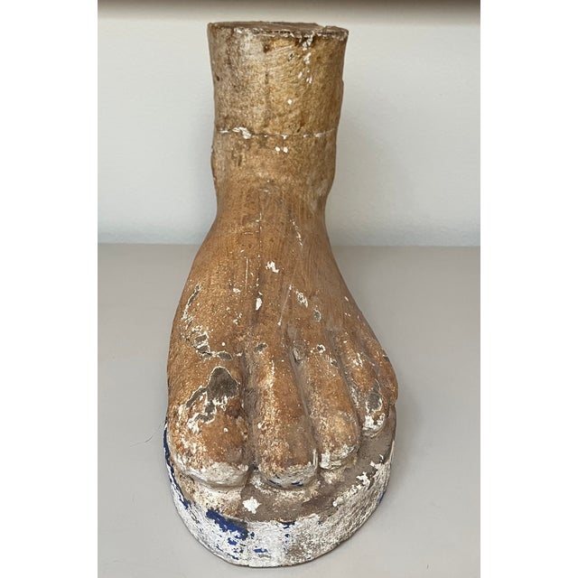 Large Carved Pine Wood and Gesso Foot For Sale - Image 4 of 6