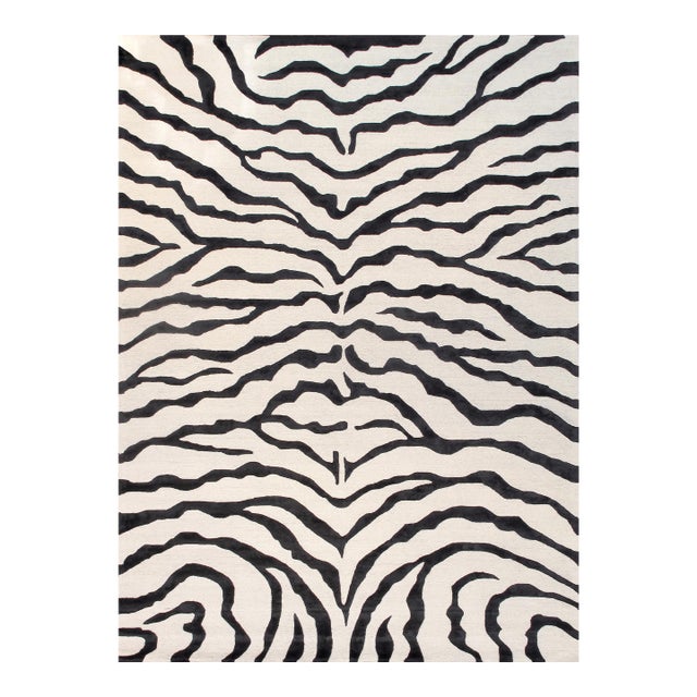 Edgar Hand-Tufted Ivory Area Rug- 8' 9'' X 11' 9'' For Sale