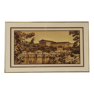 Robert Ehrlich and Linda Sacco 'Art Museum and Waterworks' Print For Sale