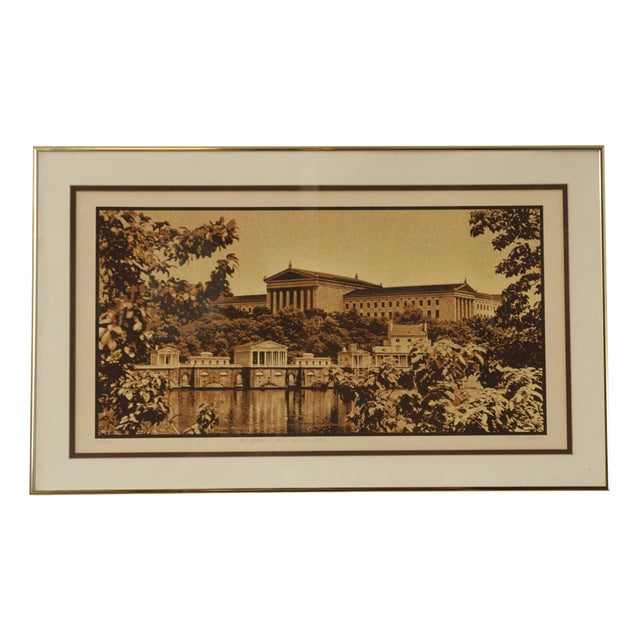 Robert Ehrlich and Linda Sacco 'Art Museum and Waterworks' Print For Sale