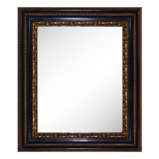 Vintag Giltwood Mirror with Dark Patinated Frame in the style of Salvator Rosa, Italy, Late 20th Century For Sale