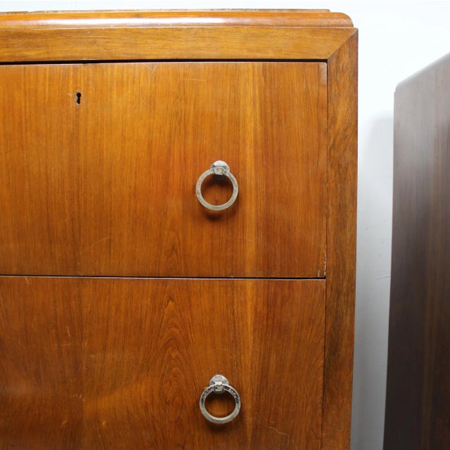 1920s Art Deco French Dresser, 1920s, Set of 2 For Sale - Image 5 of 13