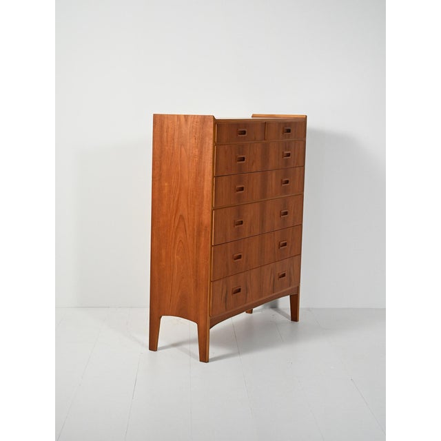 Swedish Teak Chest of 7 Drawers from Treman, 1960s For Sale - Image 3 of 11