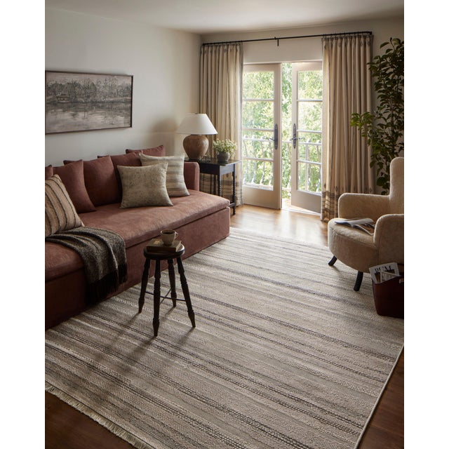 Amber Lewis x Loloi Malibu Ivory / Dove 3'-9" x 5'-9" Accent Rug For Sale In Dallas - Image 6 of 6