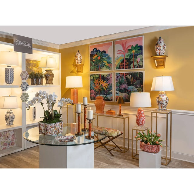 Williamsburg for Port 68 Tobacco Leaf Lamp For Sale - Image 9 of 10