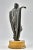 Art Deco Bronze Sculpture of Woman Dancing - Signed M Draper For Sale - Image 4 of 13