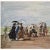American 1959 After Eugene Boudin, "On the Beach" Vintage Impressionist Full-Color Hungarian Print For Sale - Image 3 of 8