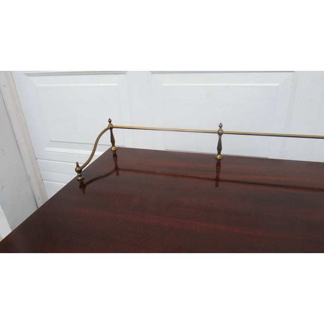 Wood 1980s Henkel Harris Mahogany Sideboard Federal Designer For Sale - Image 7 of 9